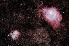 Lagoon (M8) and Trifid (M20) Nebula