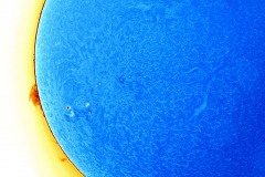Solar Prominence (Protuberance on the Sun).