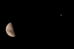 Moon and Jupiter conjunction