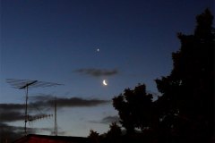Moon and Venus